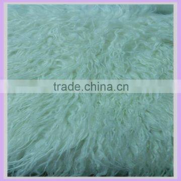 100mm long hair shaggy mongolian lamb fur faux fur wool fabric