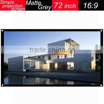 Shenzhen Factory matte grey 16:9 fast fold projection screen