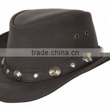 Mouse over image to zoom Conner Black Leather Cowboy/Western Buffalo Nickel Hat