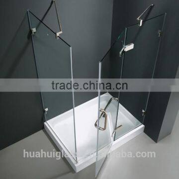 2015 high quality corner pannel glass shower door