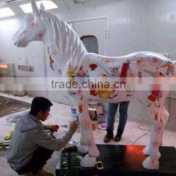 Fiberglass horse sculpture horse statue for garden decoration