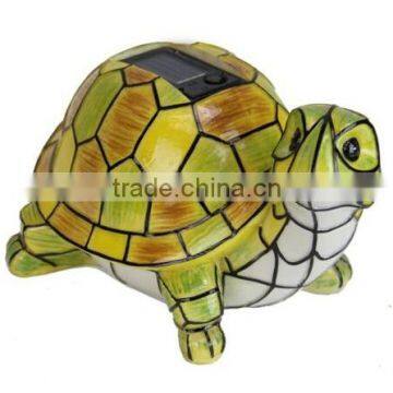 Solar Powered Garden Decor Art Turtle Statue Outdoor Patio Yard Lawn LED Light