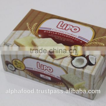 LIPO Coconut Cake Cookies and Biscuits with 100G bag packing