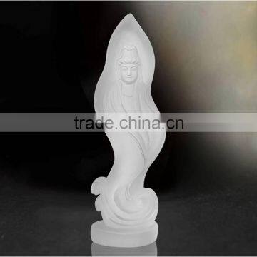 lotus Guanyin bodhisattva white colored glaze buddhism buddha