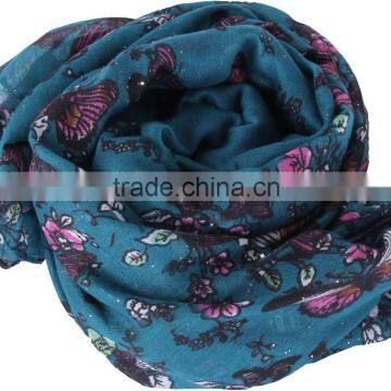 Butterfly Glitter Polyester Scarf photo-3