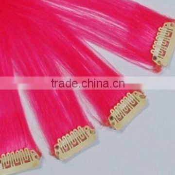 Clipin hair 100%human hair color 60#