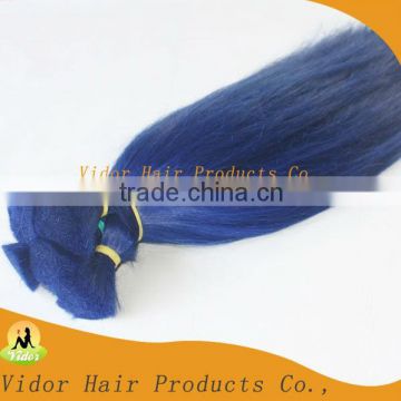 Wholesale Cheap Blue Virgin Human Hair Bulk