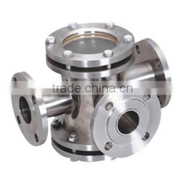 high pressure resistant flange stainless steel pipe sight glass