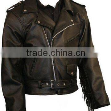 NEW MEN'S LEATHER JACKET SLIM FIT BIKER MOTORCYCLE GENUINE Cowhide JACKET HOT