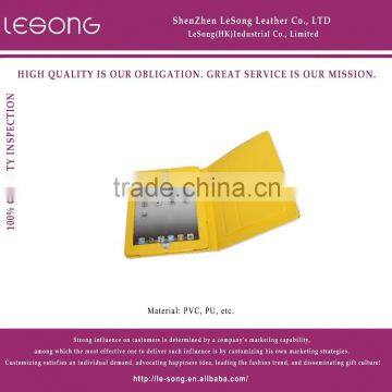 Fashional High Quality Yellow PU Leather Pad Case