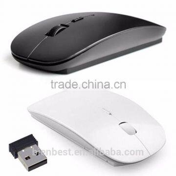 Ultra Thin USB Optical Wireless Mouse 2.4G Receiver Super Slim Mouse For Computer PC Laptop Desktop photo-4
