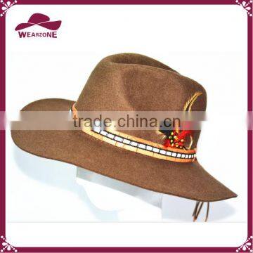 Wholesale Womens Wool Felt Panama Hat With Band photo-3