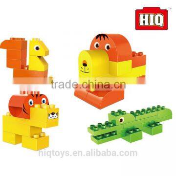 plastic animal kids colorful intelligent toy building bricks