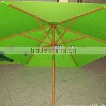 wood imitation frame garden umbrella