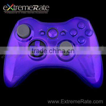 factory price Chrome Purple Shell For XBOX 360 wireless remote Controller