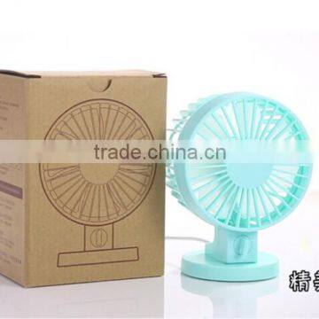 Double Motor Dual Leaves High Quality Portable Desk Mini USB Fan photo-2