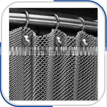 Metal coil drapery as Metal Curtain or Space Divider