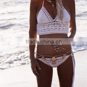 2016 Bohemian Styke Vintage Exaggerate Tassels Sexy Bikini Waist Belly Body Chian