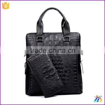 Alligator Pattern Business Briefcase conference messenger bags for business man