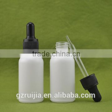 white 30ml round glass dropper bottles with small screw cap for ejuice eliquid