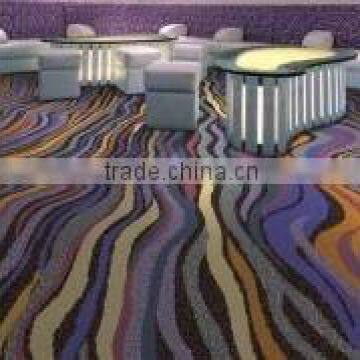 new arrival water rush and rapid steam pattern nylon printed carpet for hotel bar