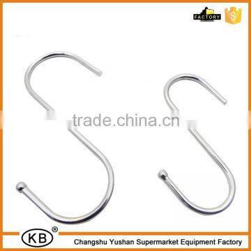 Supermarket back mesh s shaped steel decorative metal hooks