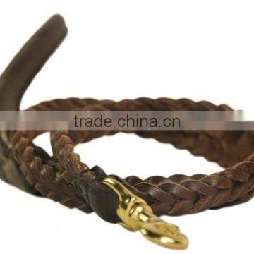 2016 Wholesale Genuine Leather Handmade Eco Friendly Dog Leashes