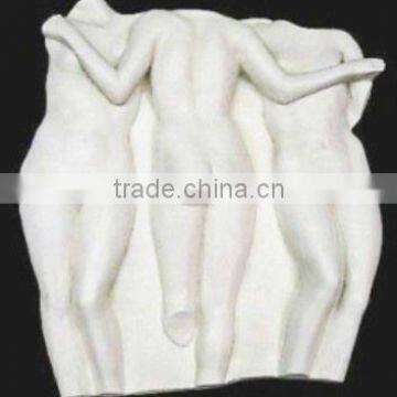 Three graces relief girl classis stone statue DSF-CD050