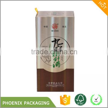 Eco-friendly customized design printed paper wine packaging box