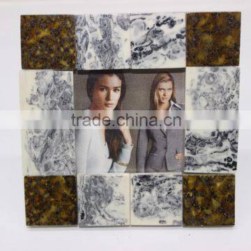 Hand Made Tiles Ftd. Marble Theme Designer Photo Frame - Photo 4" x 4" ( Opening : 2" x 2") photo-2