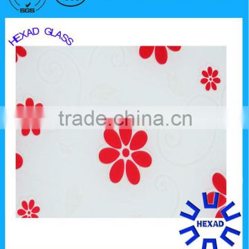 HEXAD beautiful painted glass, lacquered glass, decorative glass with beautiful style with CE&ISO