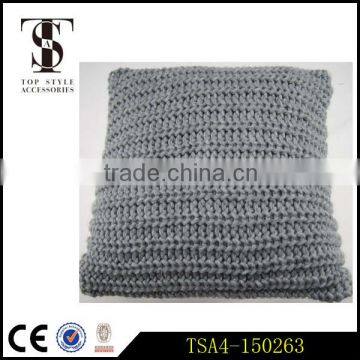 special creative gift for girl soft warm plush sofa bloster grey kniting cover
