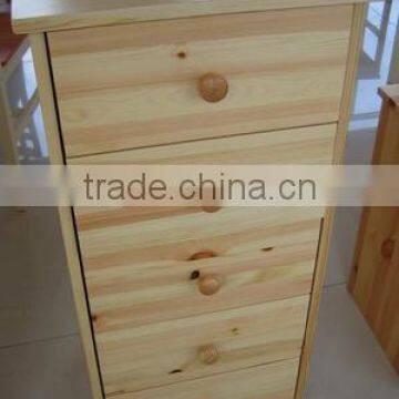 Solid Wood 5-Drawer Chest For Sale
