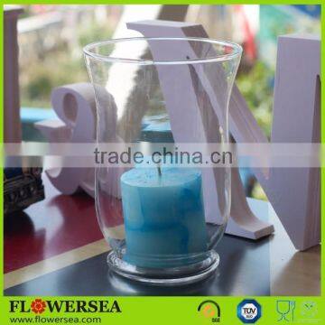 Different Size Clear Bell Shape Glass Candle Holder for Wedding and Party Decoration