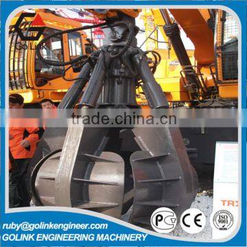 promotional price reinforcing material excavator hydraulic rotator orange peel grab