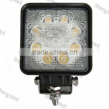 24w 4" Square IP67 9--32v Flood/Spot Beam offroad led work light lamp truck 24w led work light