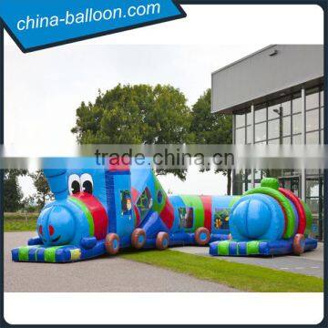 0.55mm Pvc Tarpaulin Inflatable Tunnel Train Capacity 10 Persons photo-3