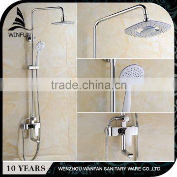 New style shower set,chrome plating brass rainfall shower set