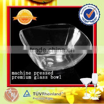 square food storage fancy glass bowl wholesale