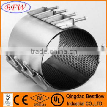 high quality stainless steel hydraulic pipe triple bands repair clamp