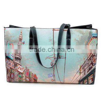 2015 Hot World Style National Wind Crown Figure Landscape Bag for Woman Peking Opera Pattern Shoulder Bag With Free Shipping