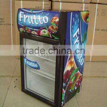 Glass Single Door Beverage Cooler Cooling Unit Exhibitor photo-5