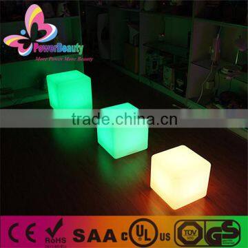 UV resistant white PE housing hard square outdoor rain proof led light cubes