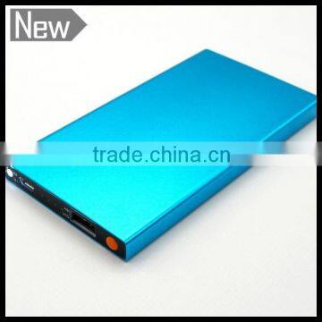 4300mah Super Slim Thin Metal Lithium Polymer Portable Power Bank