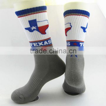 cheap high quality hot sale men's half terry sport socks