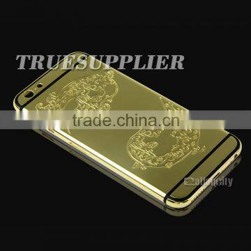 for iphone 6 plus 24k gold housing,new for apple iphone 6 plus gold housing,for apple iphone 6 plus housing gold color