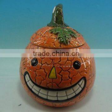 novelty ceramic pumpkin salt and pepper shaker