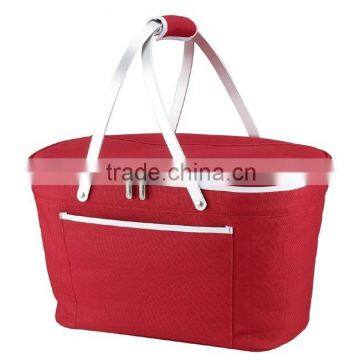 Insulated Folding Picnic bread basket - Insulated Cooler with Carrying Handles (MultiColor)