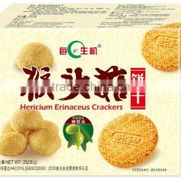 Heathy biscuits Hericium Eriaceus Crackers