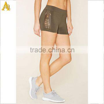 womens athletic apparel Active Cutout Seamless Shorts